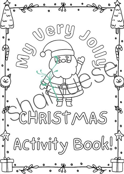 100 Pages of Christmas Activities - ShartrueseColouring Pages