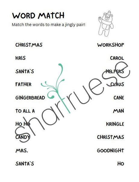 100 Pages of Christmas Activities - ShartrueseColouring Pages