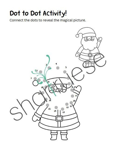 100 Pages of Christmas Activities - ShartrueseColouring Pages