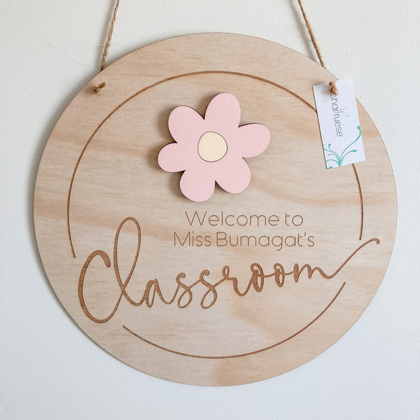 3D Flower Teacher Plaque - ShartrueseTeacher Gift