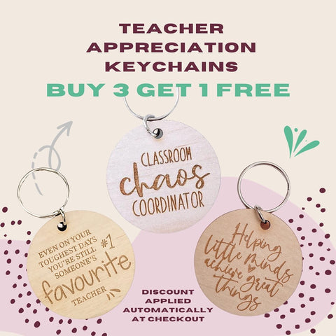 Teacher Appreciation Keychains