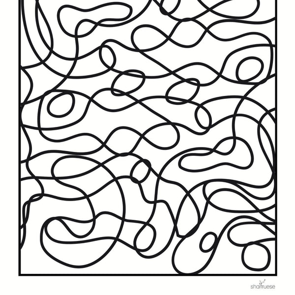 Easy Bold Patterns Colouring Pages Instant Download - ShartrueseColouring Pages