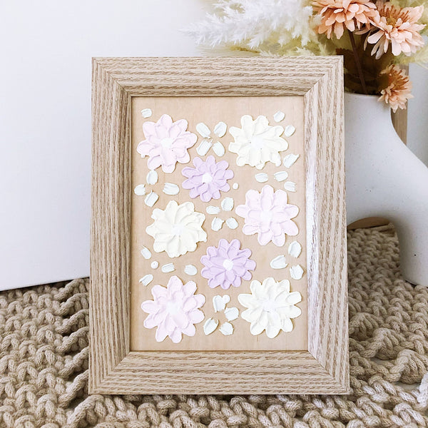 Framed Textured Florals - ShartrueseTextured Art