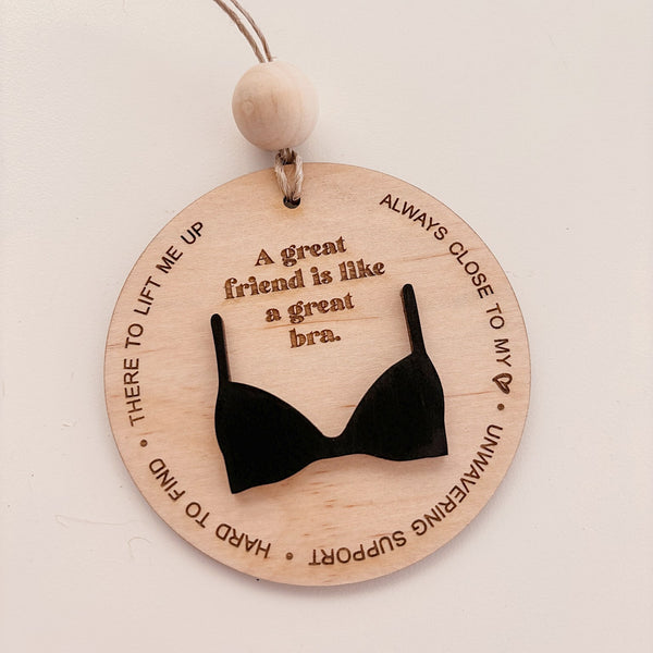 Friends are like Bras Ornament - ShartrueseChristmas Ornament