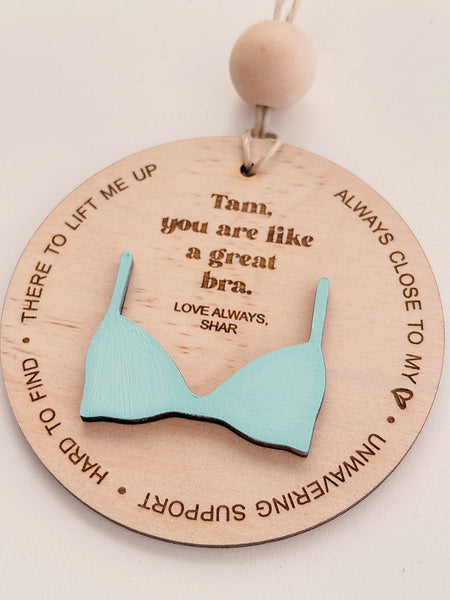 Friends are like Bras Ornament - ShartrueseChristmas Ornament