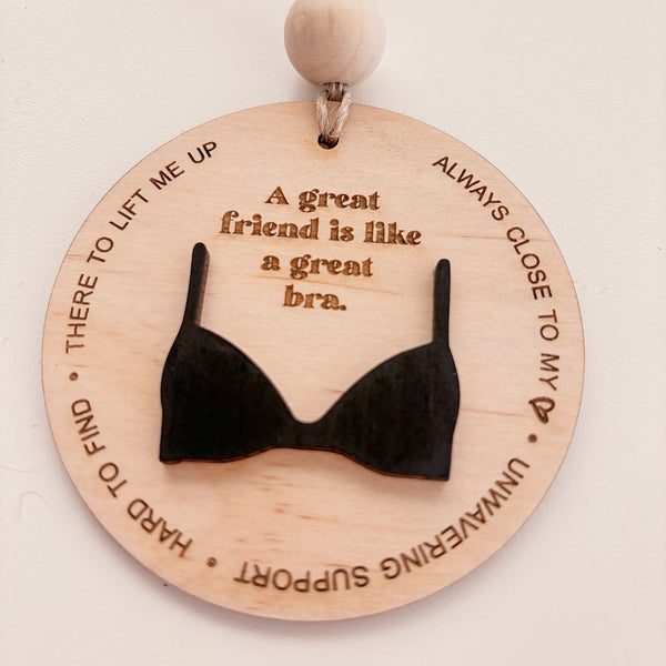 Friends are like Bras Ornament - ShartrueseChristmas Ornament