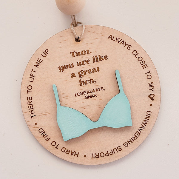 Friends are like Bras Ornament - ShartrueseChristmas Ornament