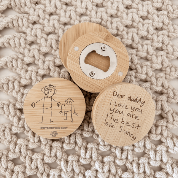 Personalised Sketch Bottle Opener (Round) - Shartruese