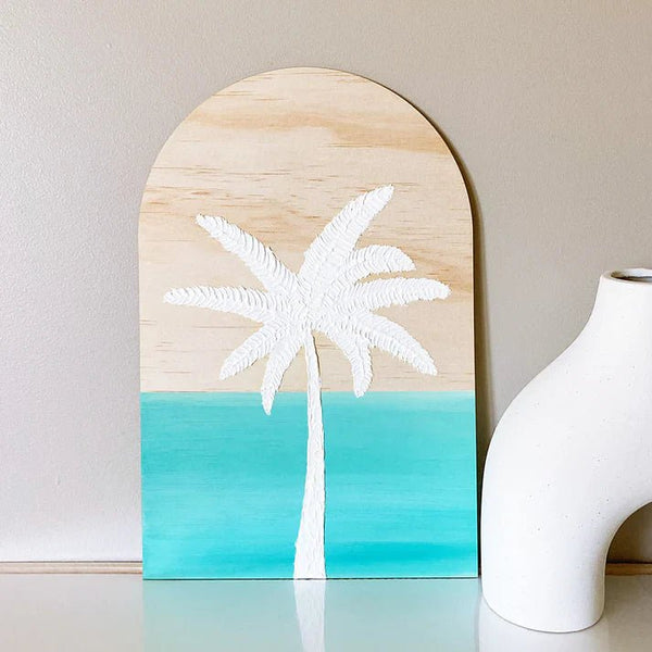 Textured Palm Arch Plaque - ShartrueseTextured Art