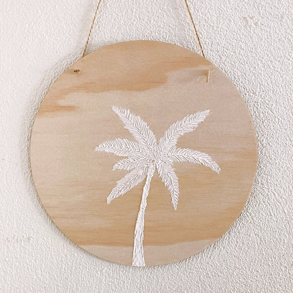 Textured Palm Plaque - ShartrueseTextured Art