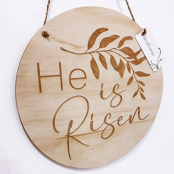 He is Risen Plaque - Shartruese