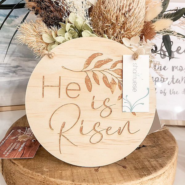 He is Risen Plaque - Shartruese